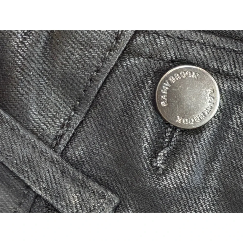 NWT $275 RAMY Brook Helena High-Rise Flare Coated Japanese Denim Sailor Jean  26 - Picture 10 of 15